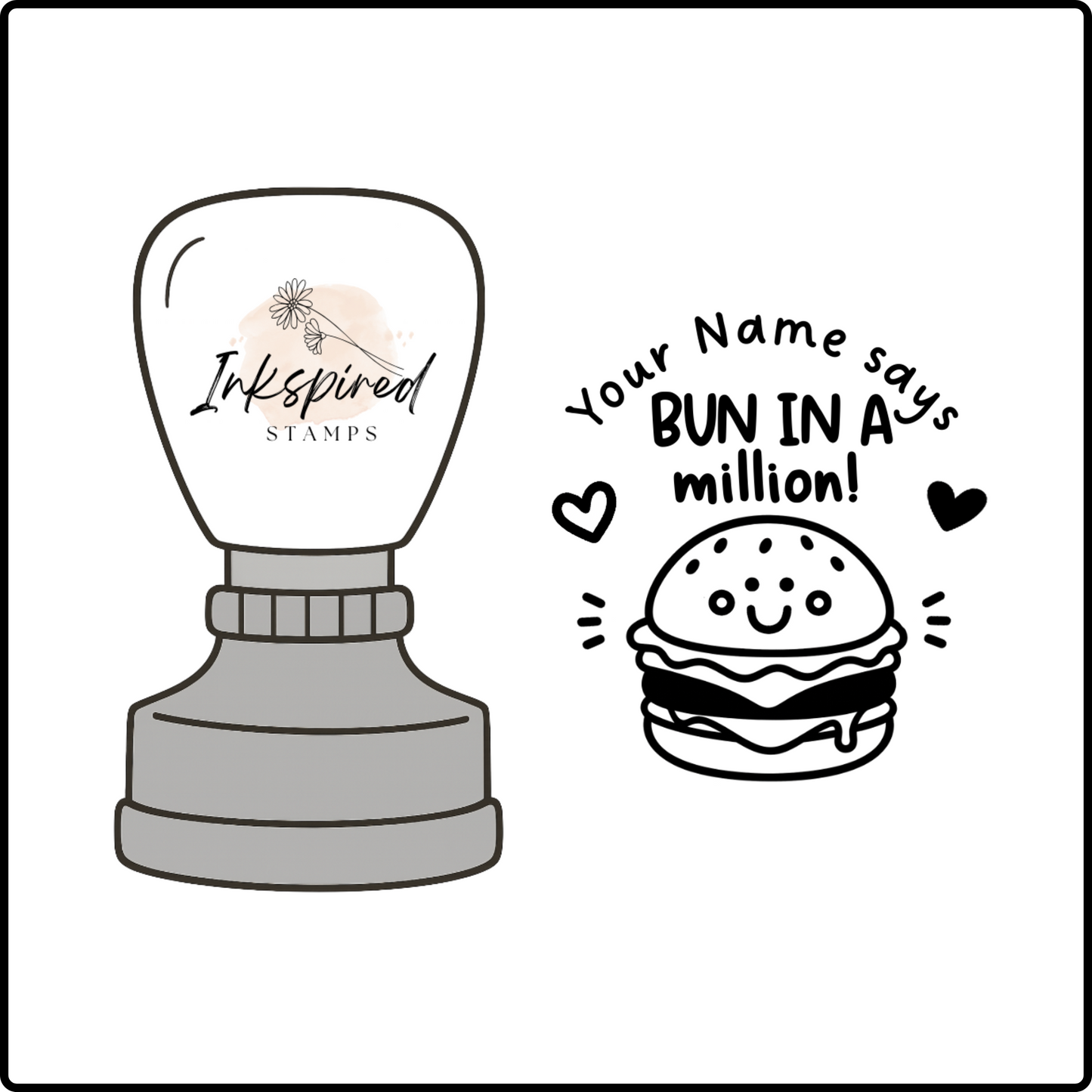 Bun In a Million Personalised Stamp