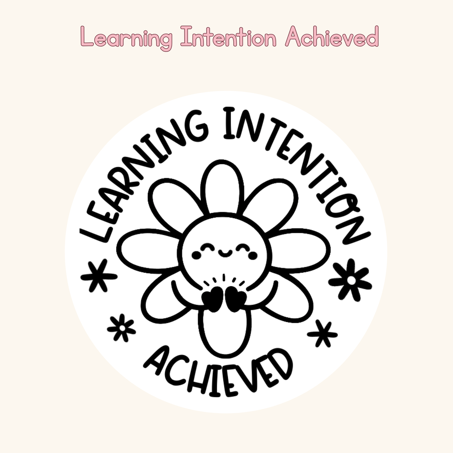 Learning Intention Achieved Stamp