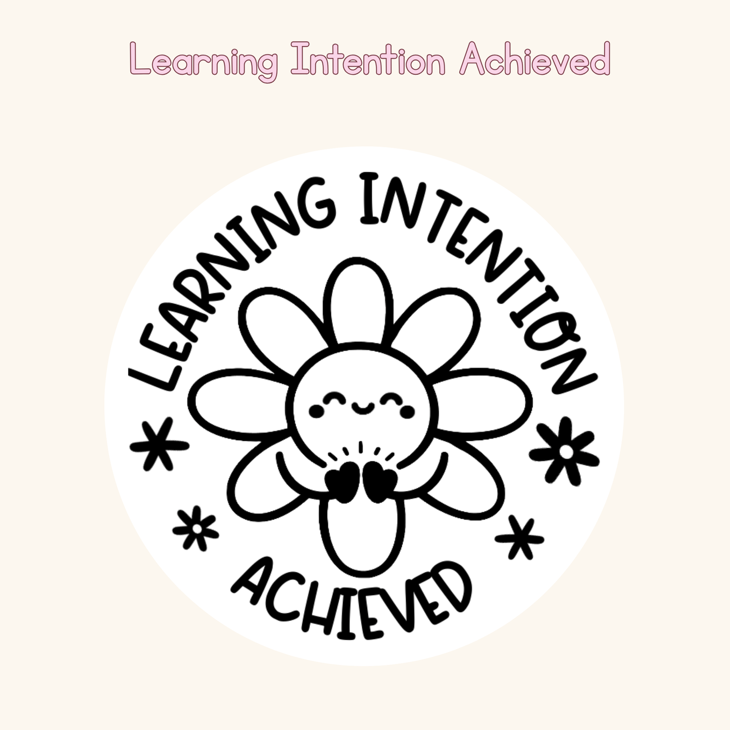 Learning Intention Achieved Stamp