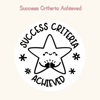 Success Criteria Achieved Stamp