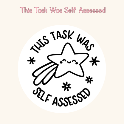 This Task Was Self Assessed Stamp