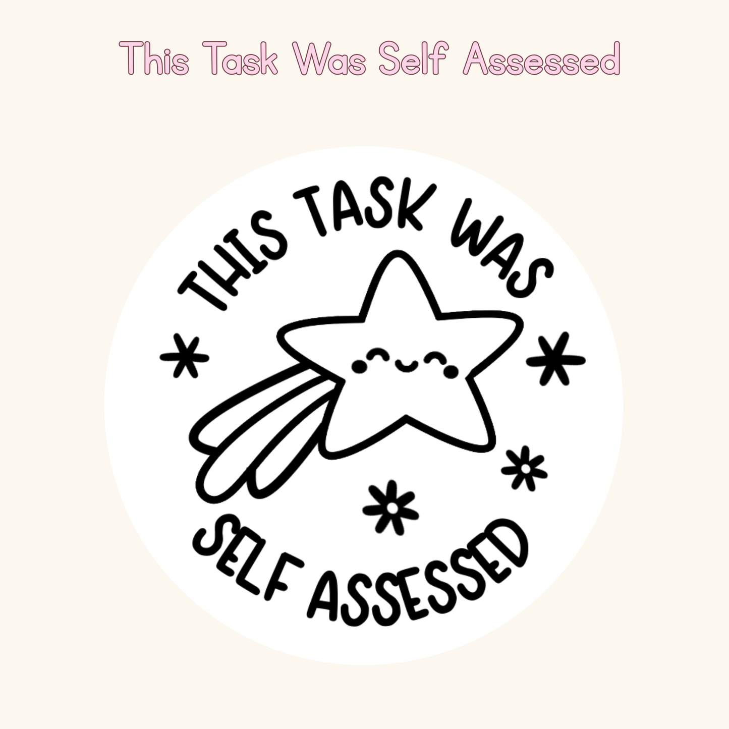 This Task Was Self Assessed Stamp