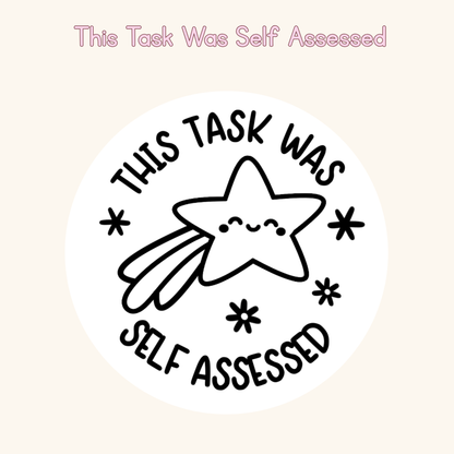This Task Was Self Assessed Stamp