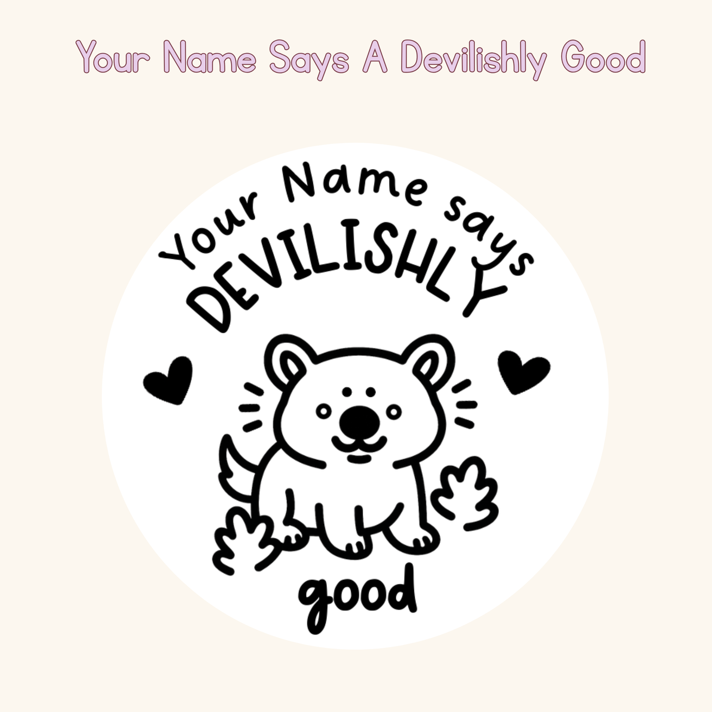 Your Name Says A Devilishly Good