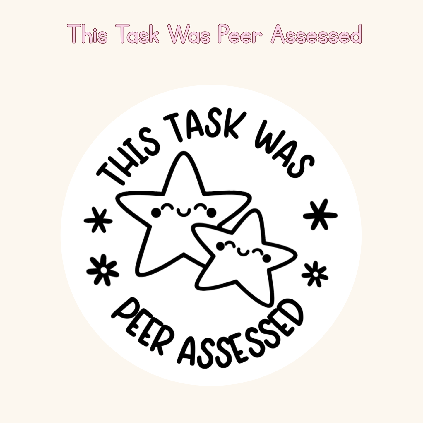 This Task Was Peer Assessed Stamp