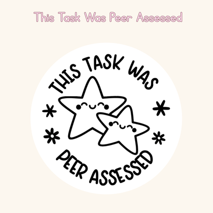 This Task Was Peer Assessed Stamp