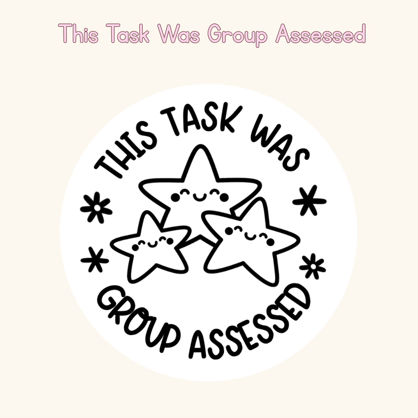 This Task Was Group Assessed Stamp