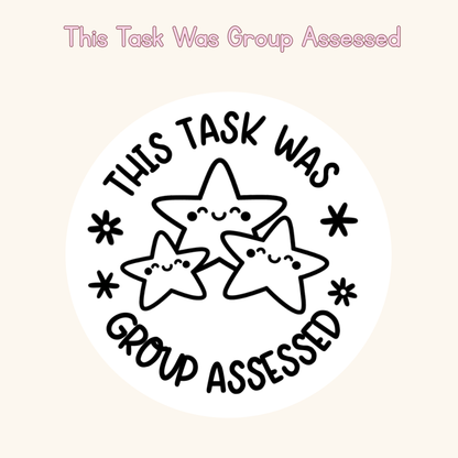 This Task Was Group Assessed Stamp