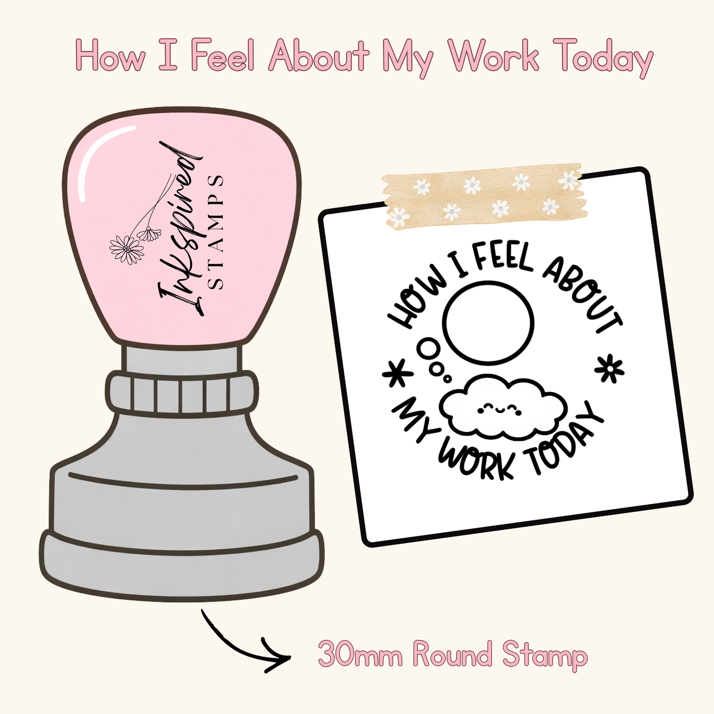 How I Feel About My Work Today Stamp