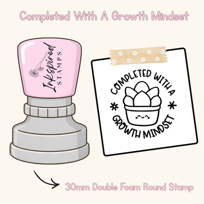 Completed With A Growth Mindset Stamp