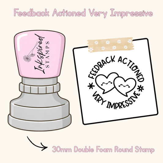 Feedback Actioned Very Impressive Stamp