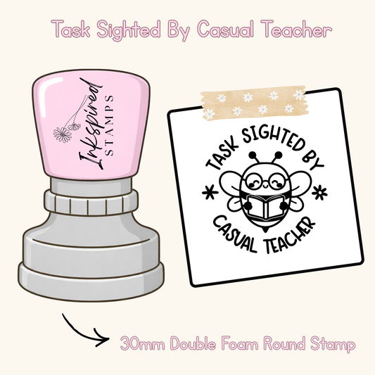 Task Sighted By Casual Teacher Stamp
