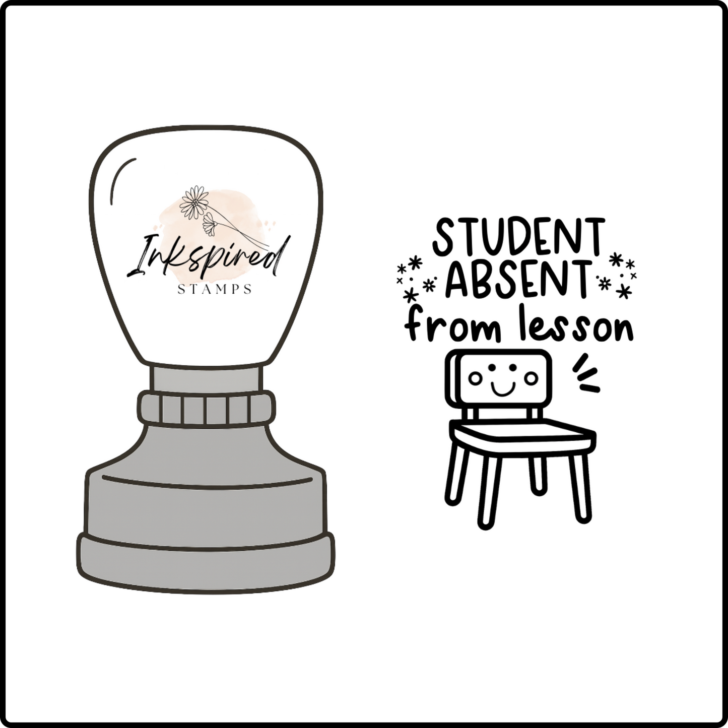 Student Absent From Lesson Stamp