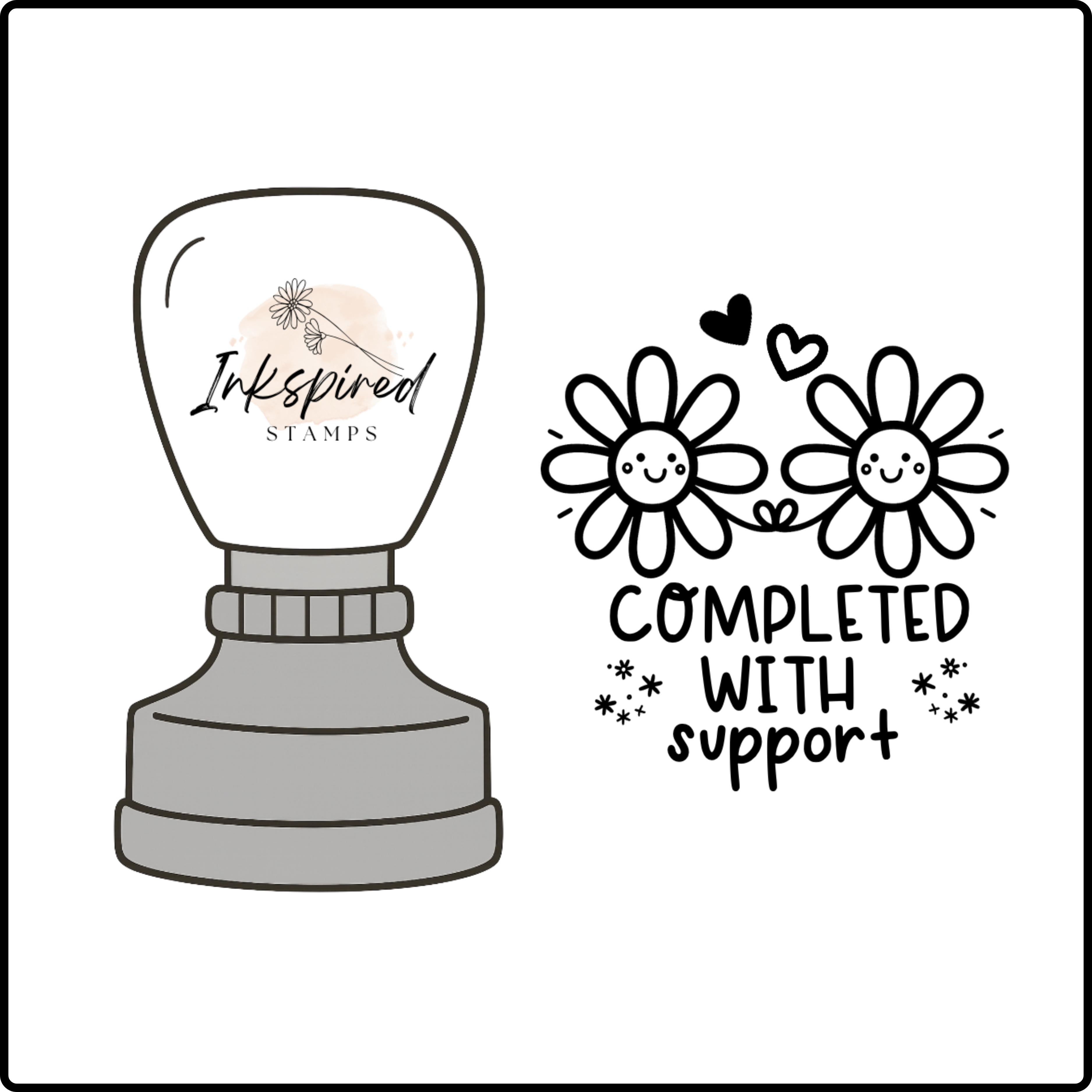 Completed With Support Stamp – Inkspired Stamps