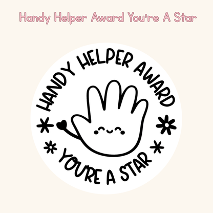 Handy Helper Award You're a Star Stamp