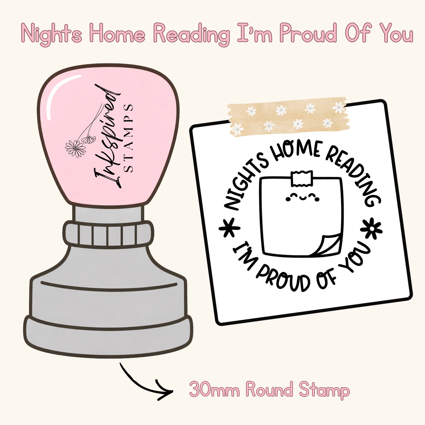Nights Home Reading I'm Proud Of You Stamp
