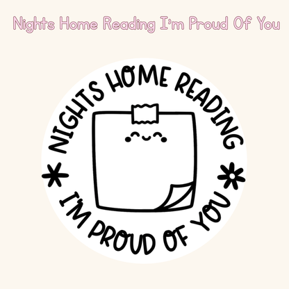 Nights Home Reading I’m Proud Of You Stamp
