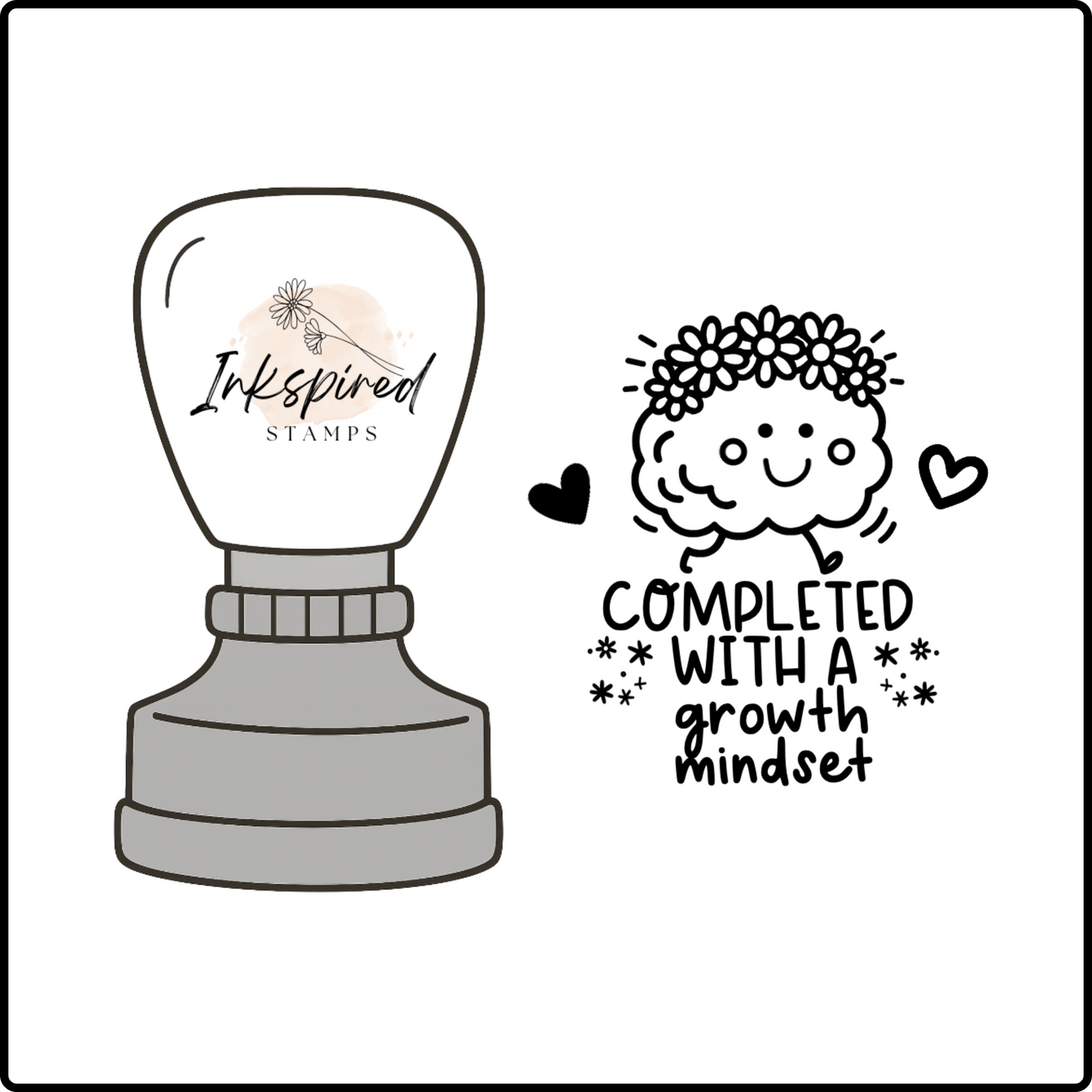 Completed With a Growth Mindset Stamp