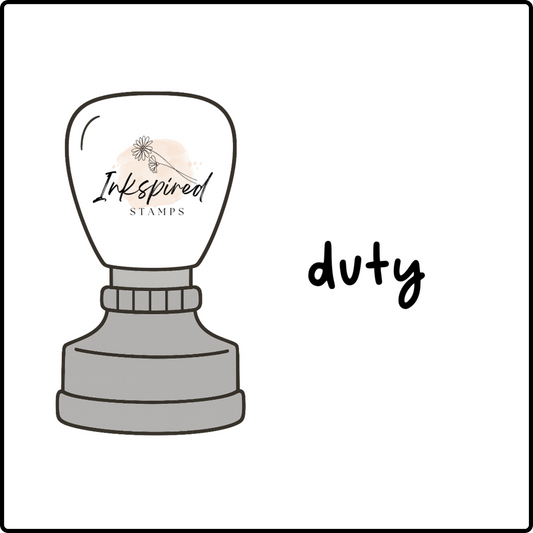 Duty Teacher Planner Stamp