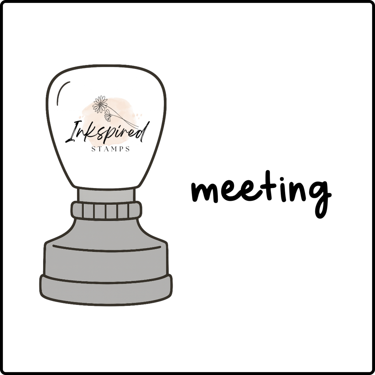 Meeting Teacher Planner Stamp