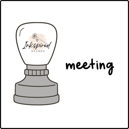 Meeting Teacher Planner Stamp