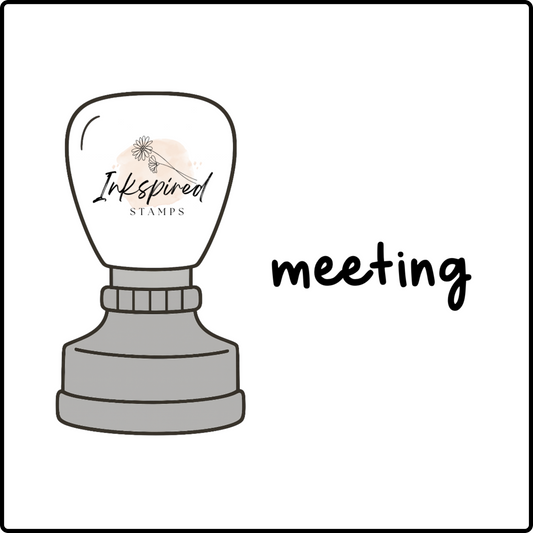 Meeting Teacher Planner Stamp