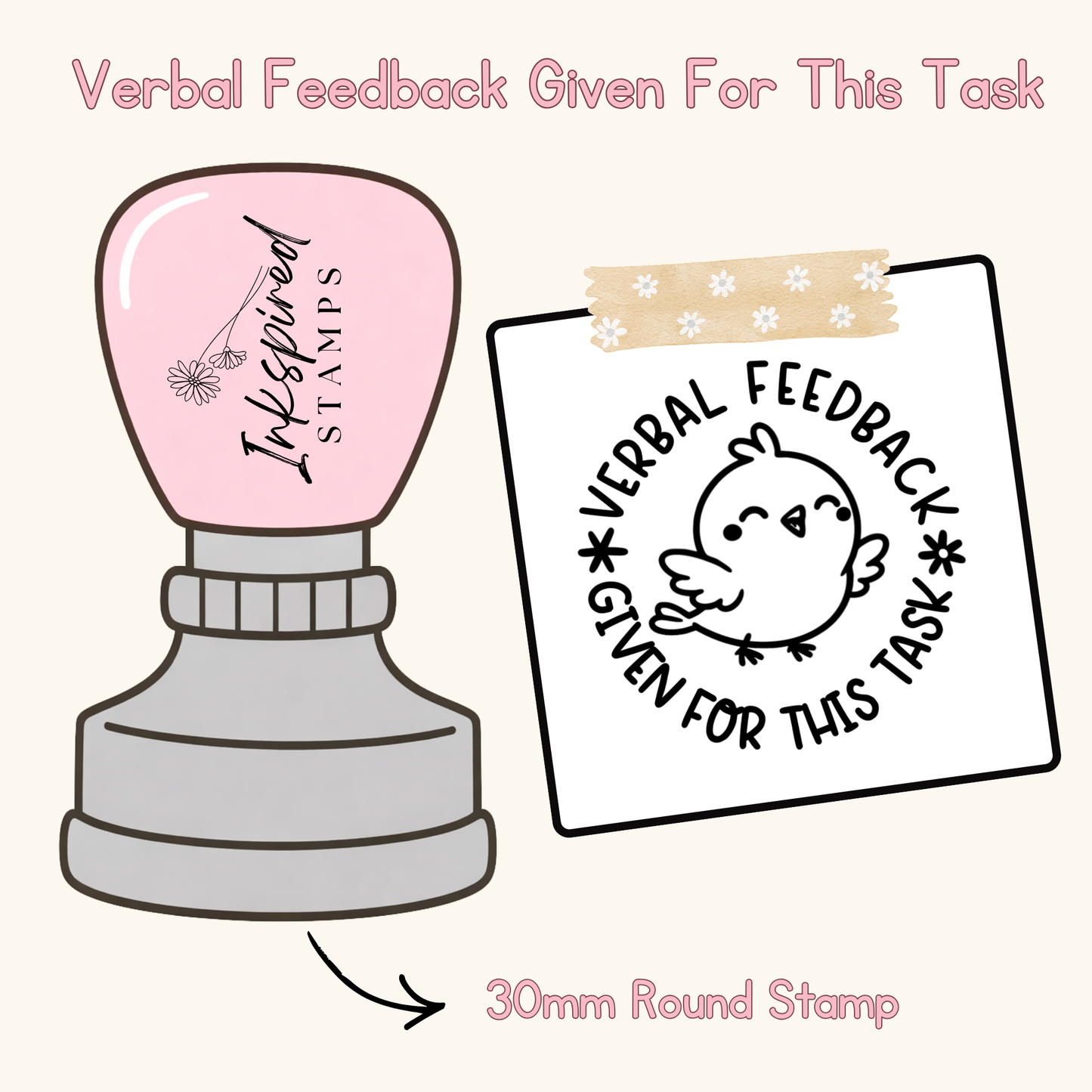 Verbal Feedback Given For This Task Stamp