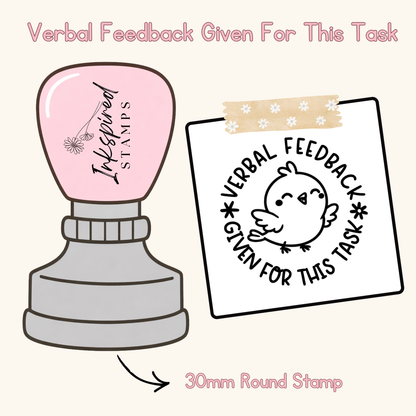 Verbal Feedback Given For This Task Stamp