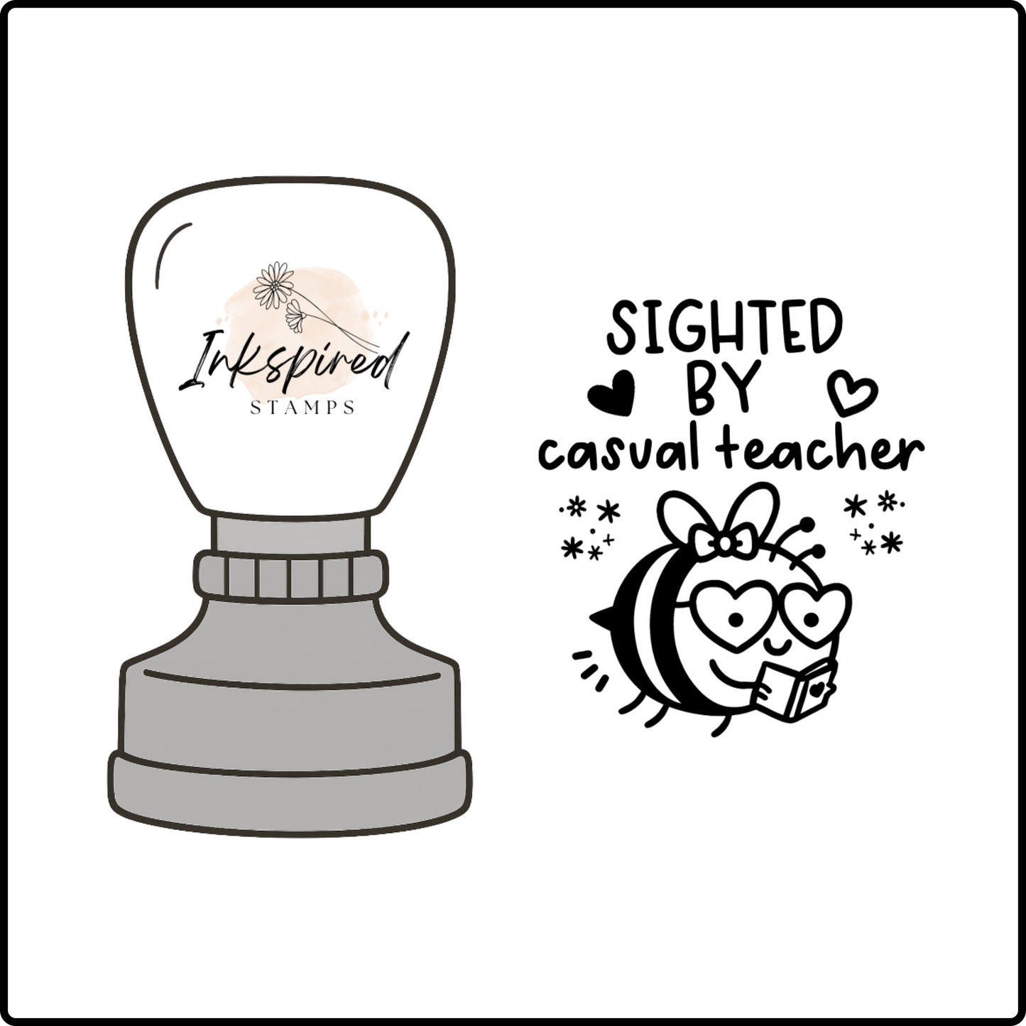 Sighted by Casual Teacher Stamp