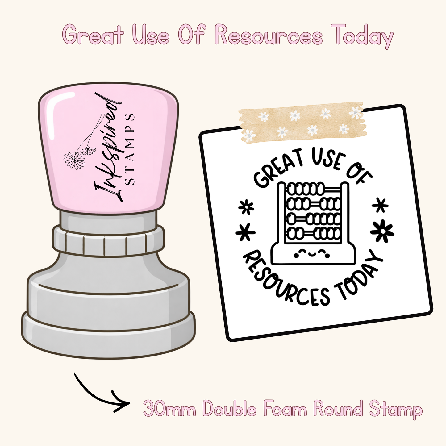 Great Use Of Resources Today Stamp