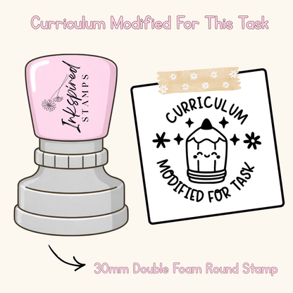 Curriculum Modified For Task Stamp