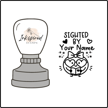 Sighted By Personalised Stamp