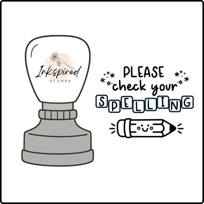 Please Check Your Spelling Stamp