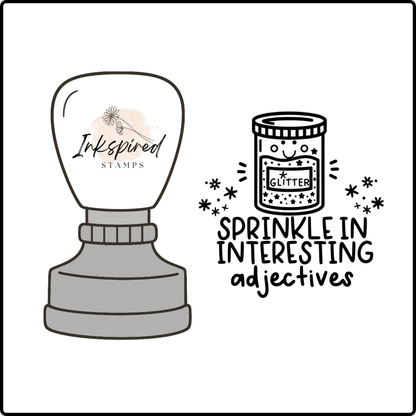Sprinkle in Interesting Adjectives Stamp