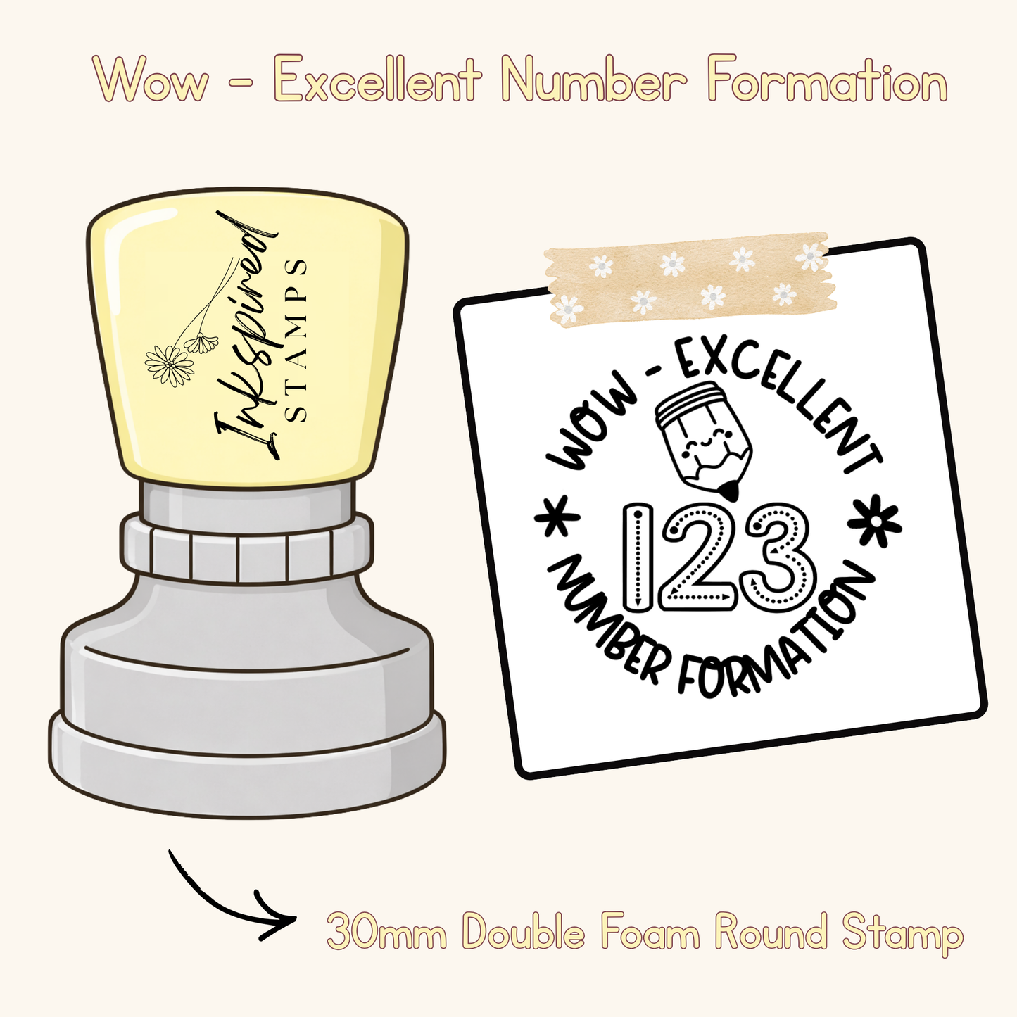 Wow! Excellent Number Formation Stamp
