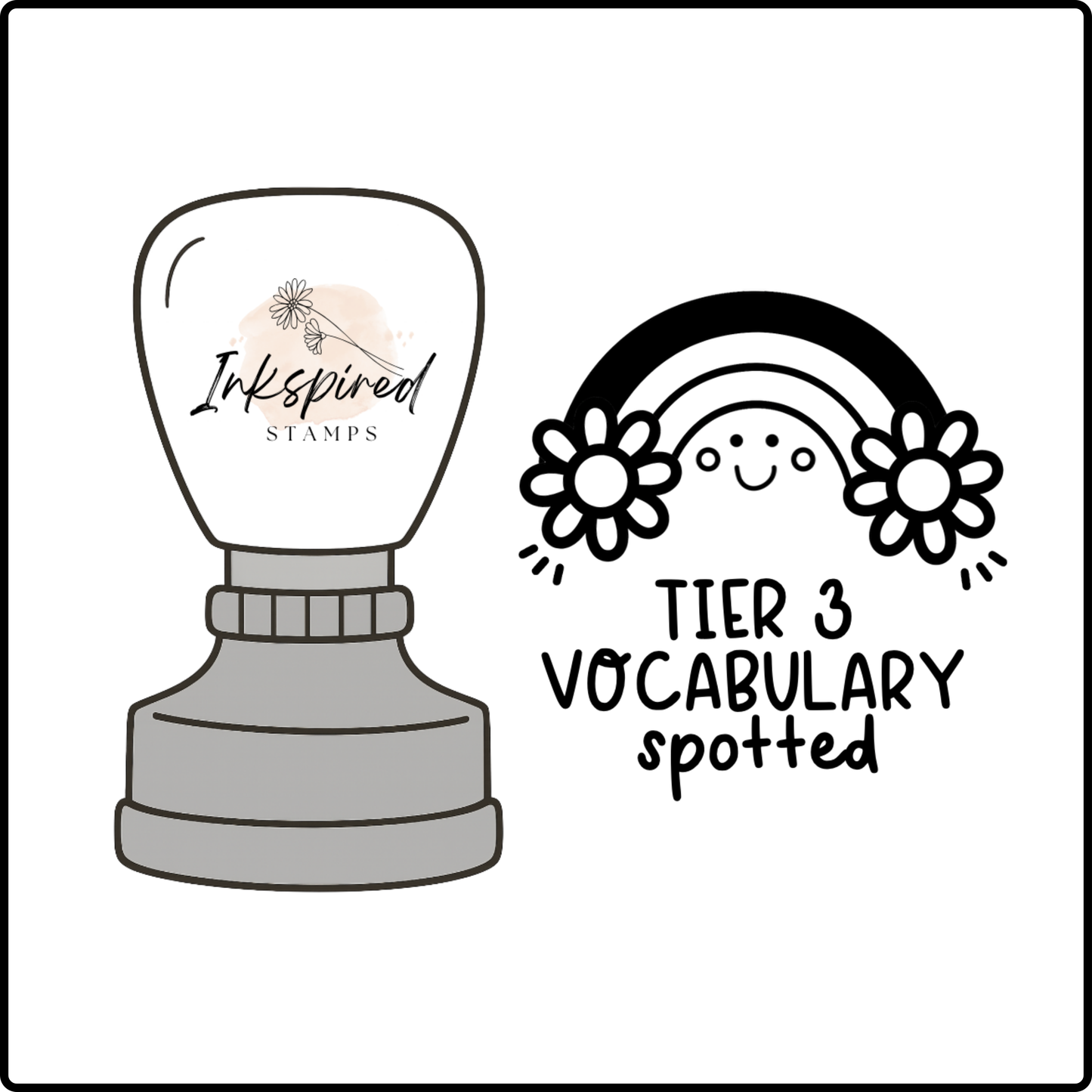 Tier 3 Vocabulary Spotted Stamp