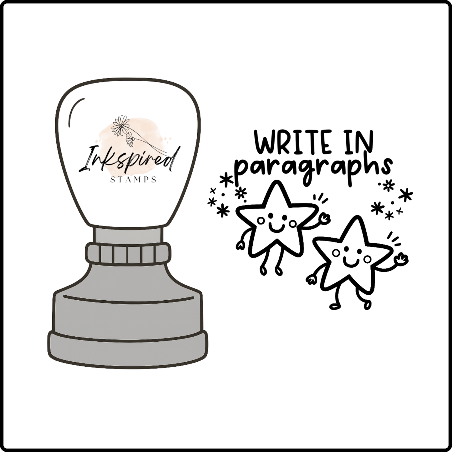 Write in Paragraphs Stamp