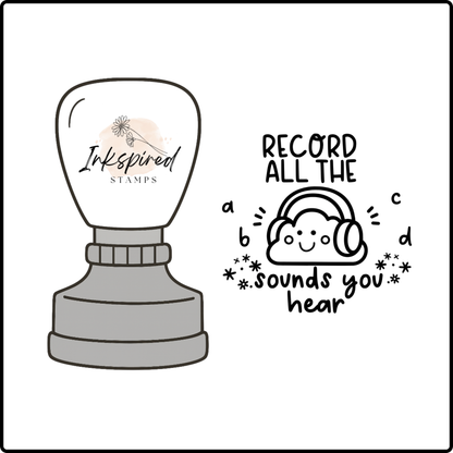 Record All the Sounds You Can Hear Stamp