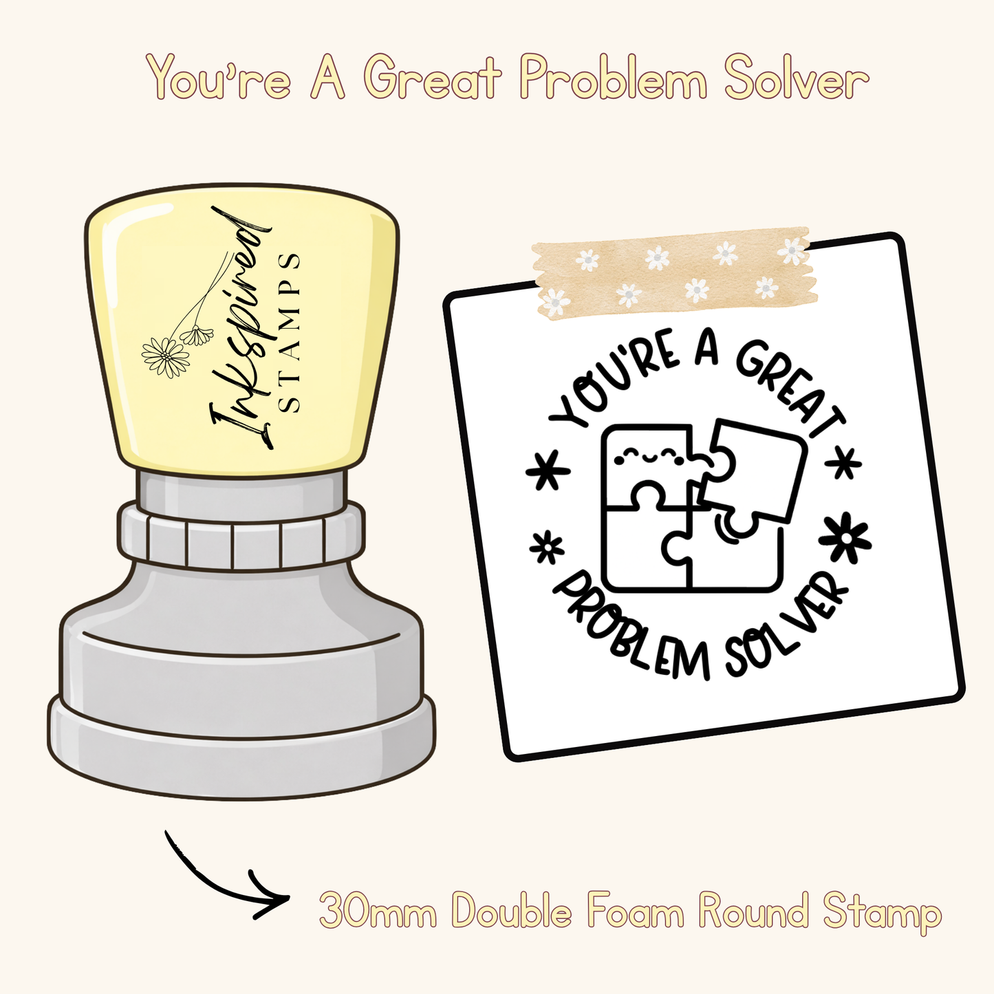 You're A Great Problem Solver Stamp