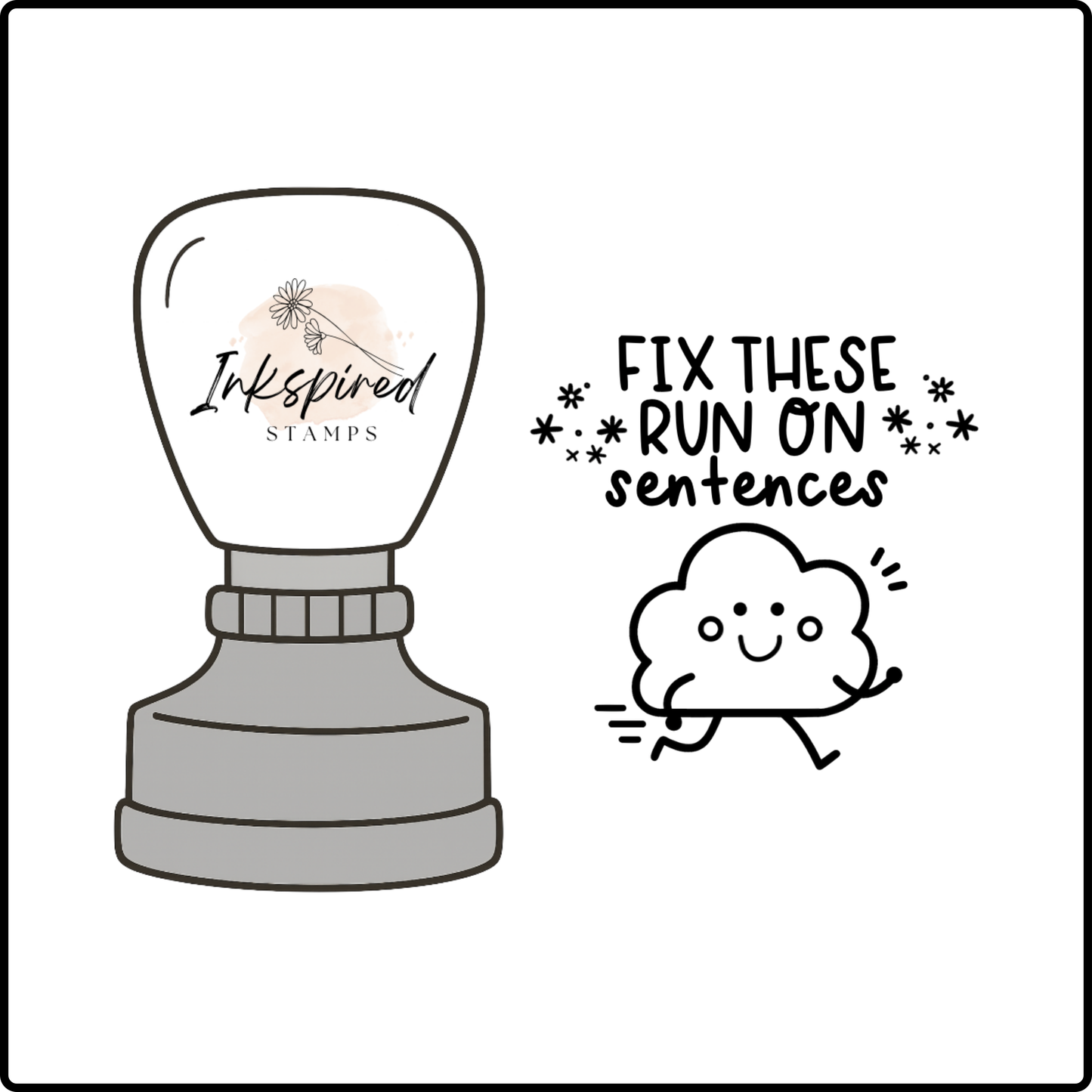 Fix These Run On Sentences Stamp