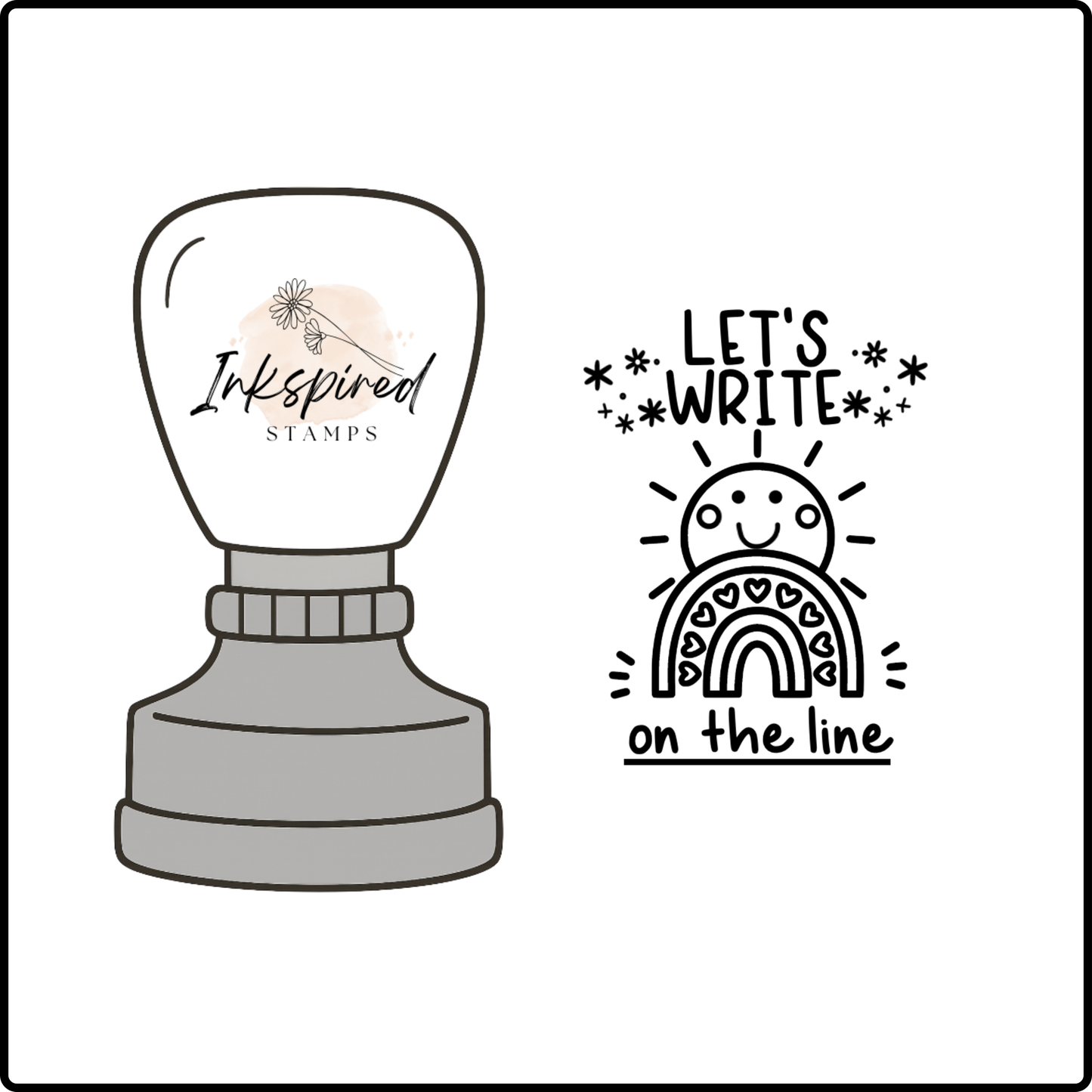 Let's Write On the Line Stamp
