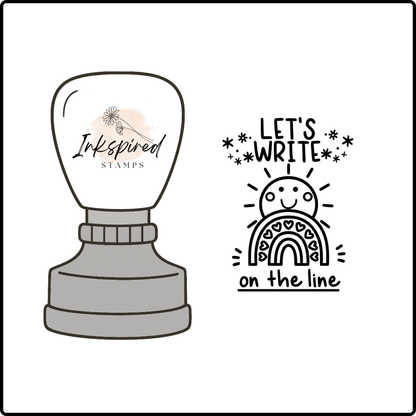 Let's Write On the Line Stamp