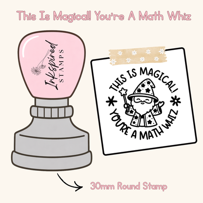This Is Magical - You're a Math Whiz Stamp