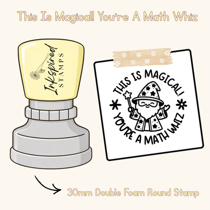 This Is Magical! You're A Math Whiz Stamp