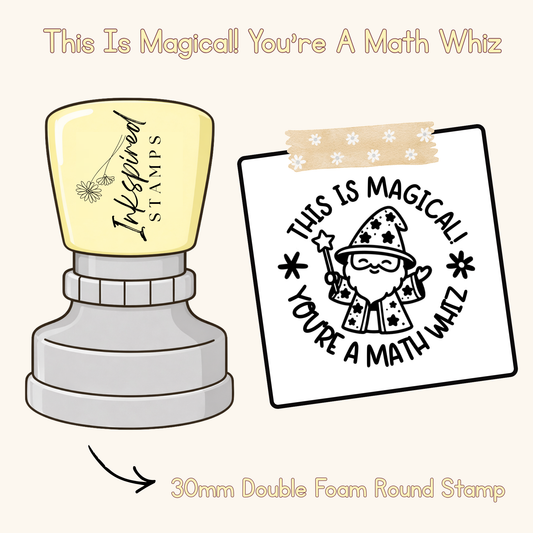 This Is Magical! You're A Math Whiz Stamp