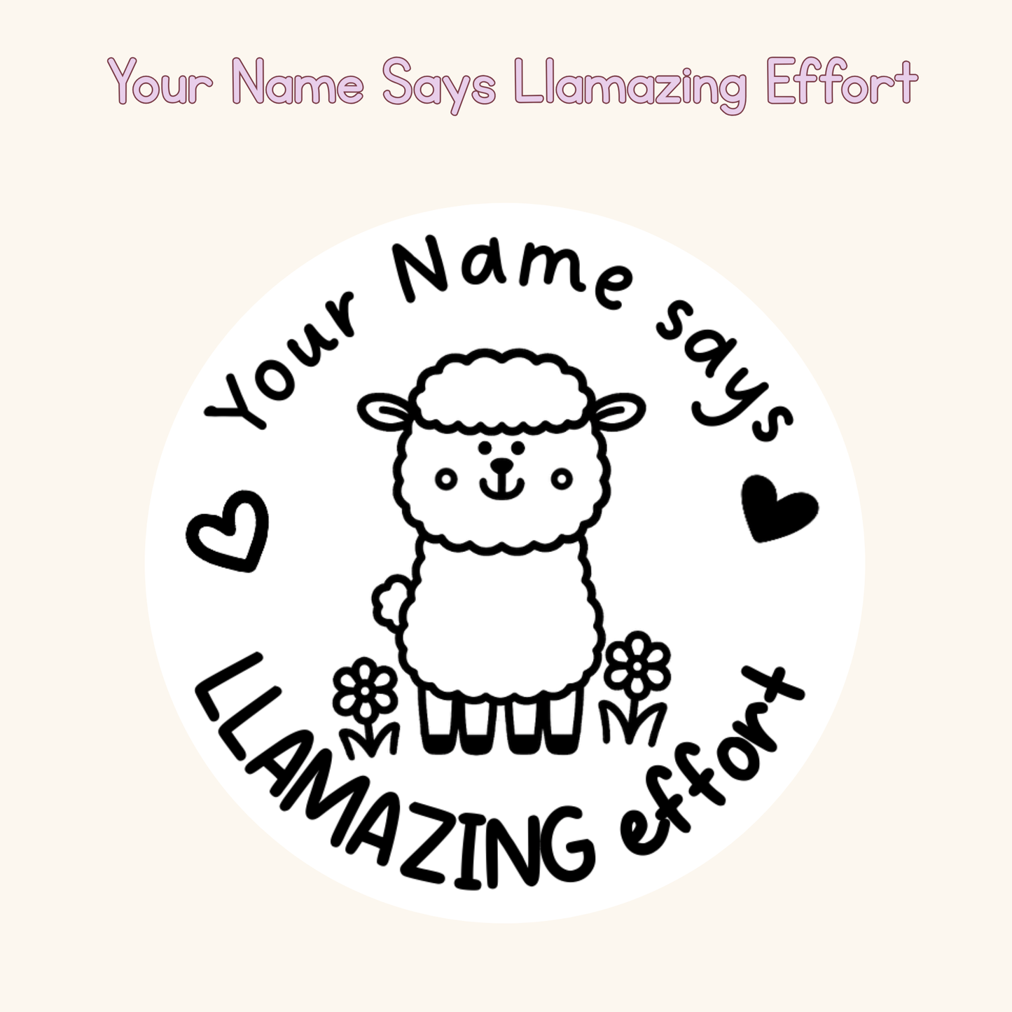Your Name Says Llamazing Effort