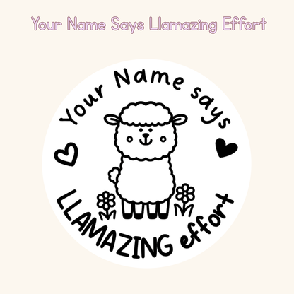 Your Name Says Llamazing Effort