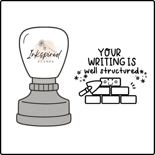 Your Writing is Well Structured Stamp