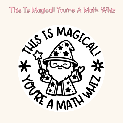 This Is Magical - You're a Math Whiz Stamp