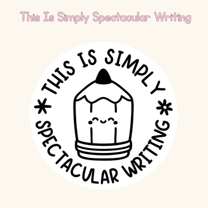 This Is Simply Spectacular Writing Stamp